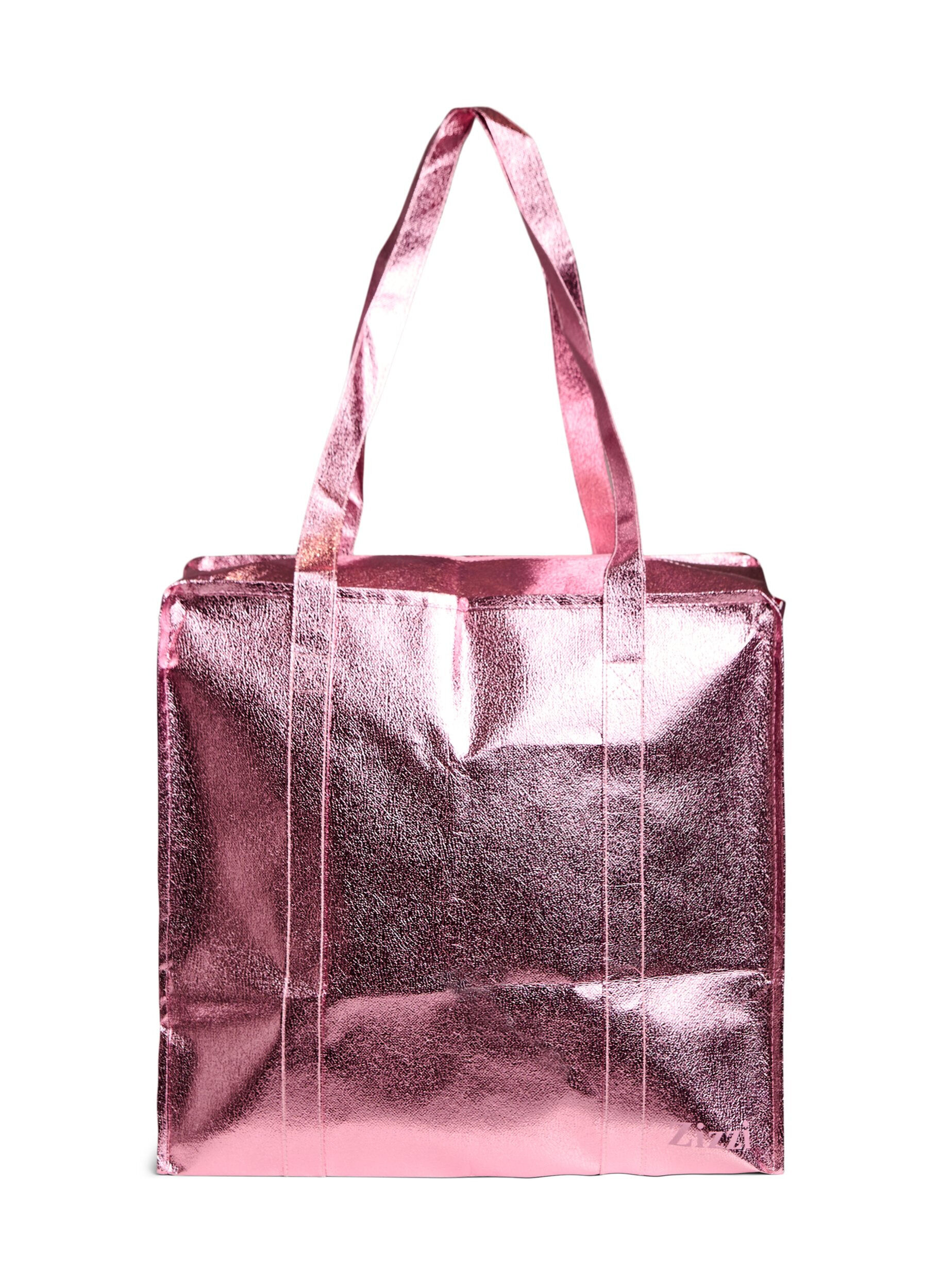 ZizziShoppingsv&auml;ska med dragkedja, Rosa, Packshot image number 0