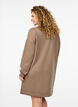 Kort sweatshirtklänning i modalblandning, Fossil , Model image number 1