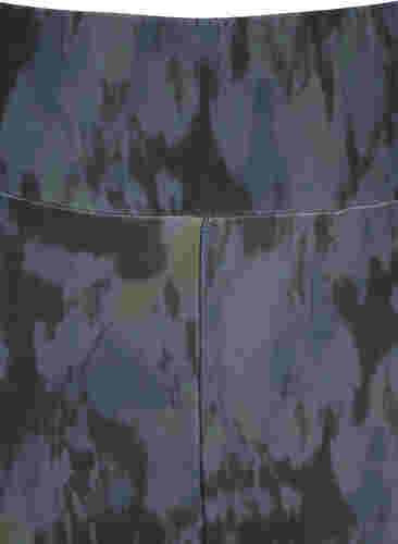 Mönstrade leggings med 7/8-längd, Black AOP, Packshot image number 2