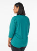 Tr&auml;ningsblus med trekvarts&auml;rm, Gr&ouml;n, Model image number 2
