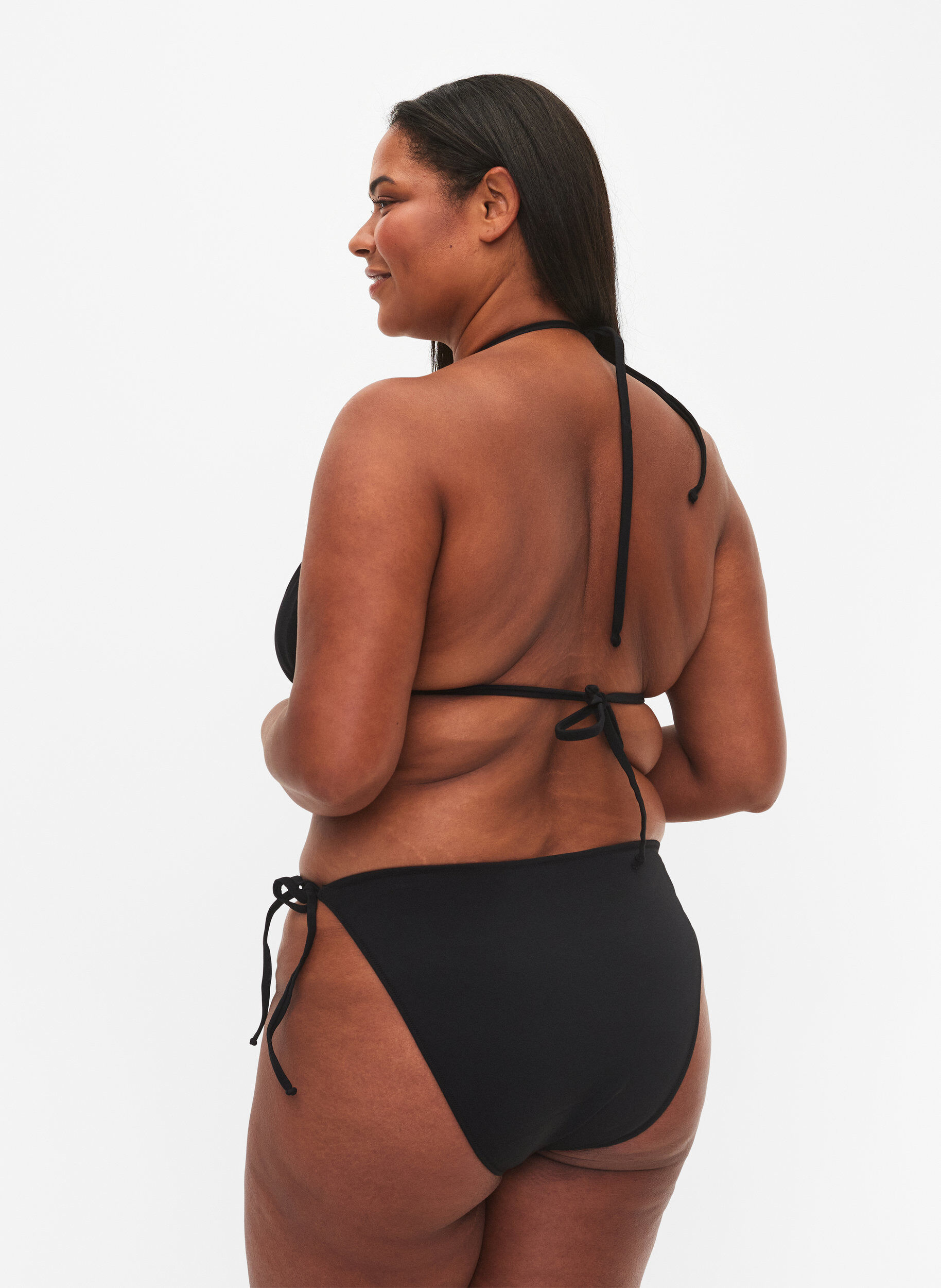 Zizzi Bikinitrosa med knytband, Black, Model image number 1