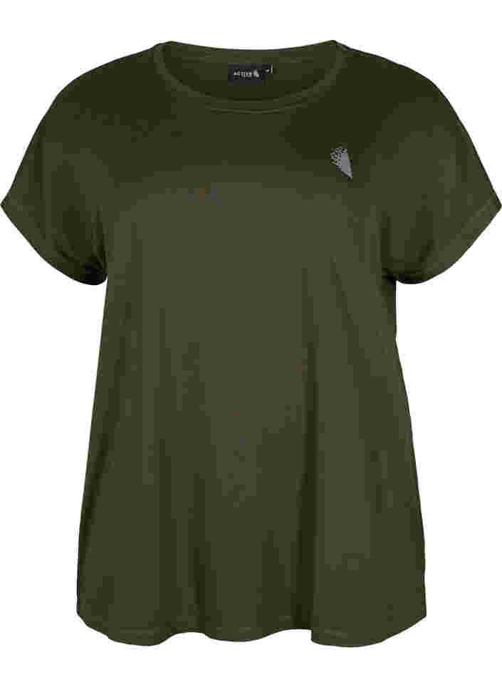 Kortärmad t-shirt för träning, Forest Night, Packshot image number 0