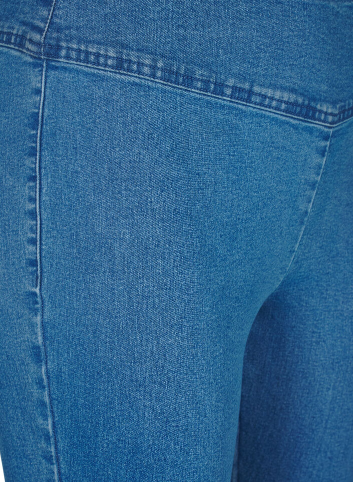 Stretchiga jeggings med h&ouml;g midja, Bl&aring;, Packshot image number 2