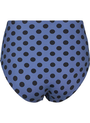 Bikinitrosa med hög midja och prickar, Blue Indigo Dot, Packshot image number 1