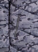 L&aring;ng kamouflagem&ouml;nstrad pufferjacka, Gr&aring;, Packshot image number 3
