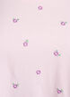 T-shirt i ekologisk bomull med broderade motiv, Rosa, Packshot image number 2