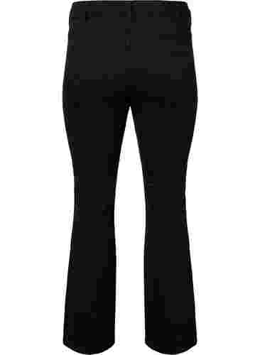 Ellen bootcut jeans med hög midja, Black, Packshot image number 1