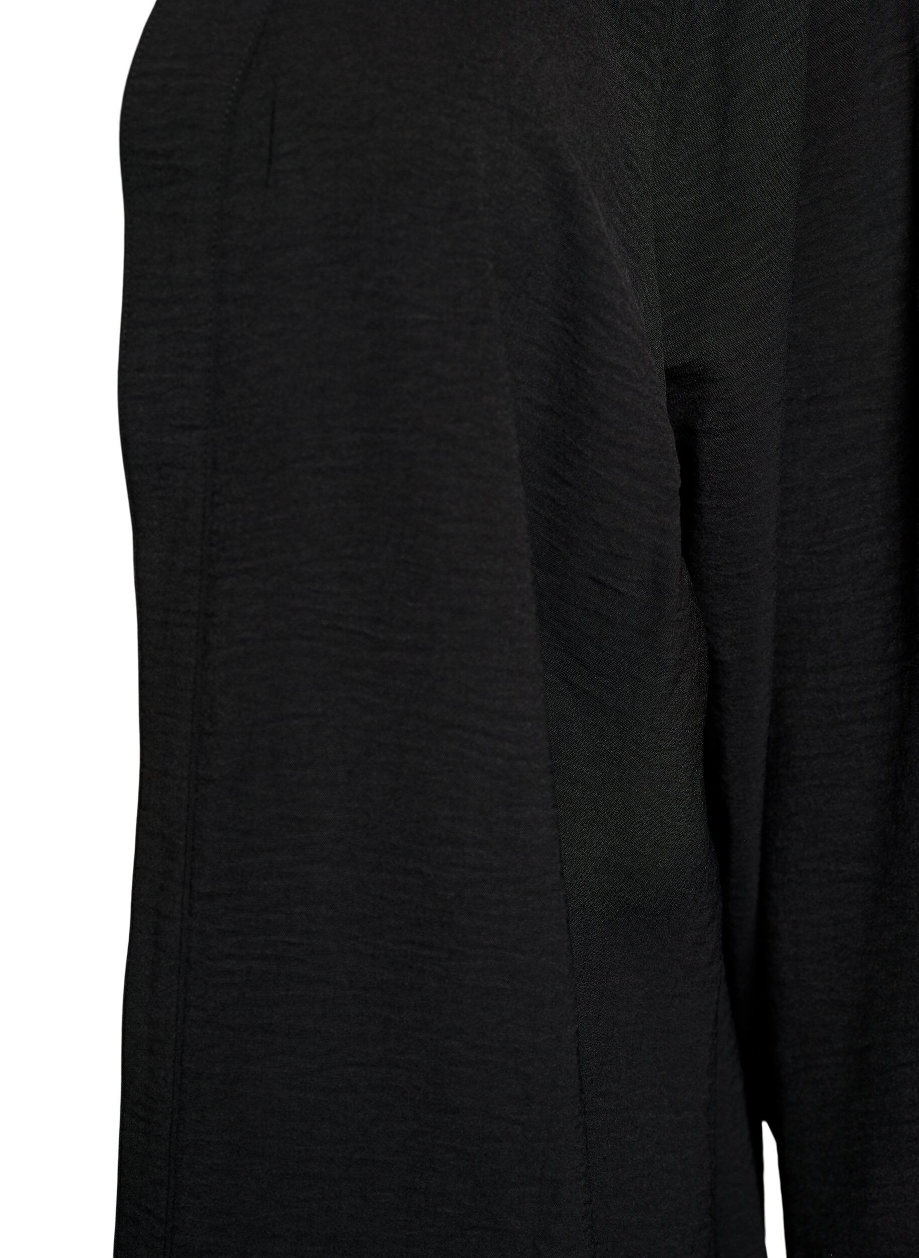 Zizzi Kimono med 7/8-&auml;rmar, Svart, Packshot image number 2