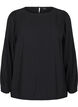 Blus med silverglitter, Svart, Packshot image number 0