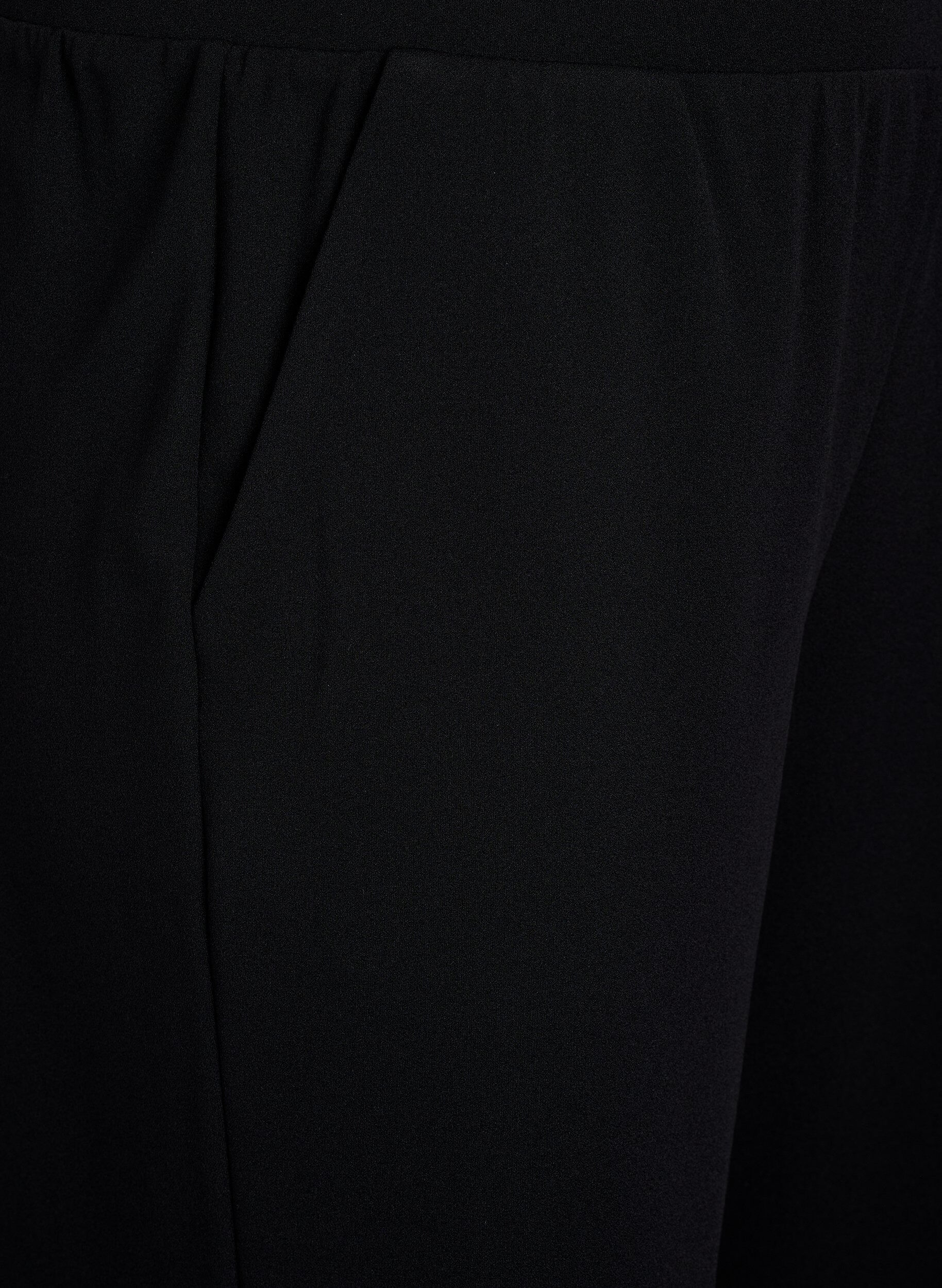 Zizzi FLASH - H&ouml;gmidjade knickers med l&ouml;s passform, Svart, Packshot image number 2