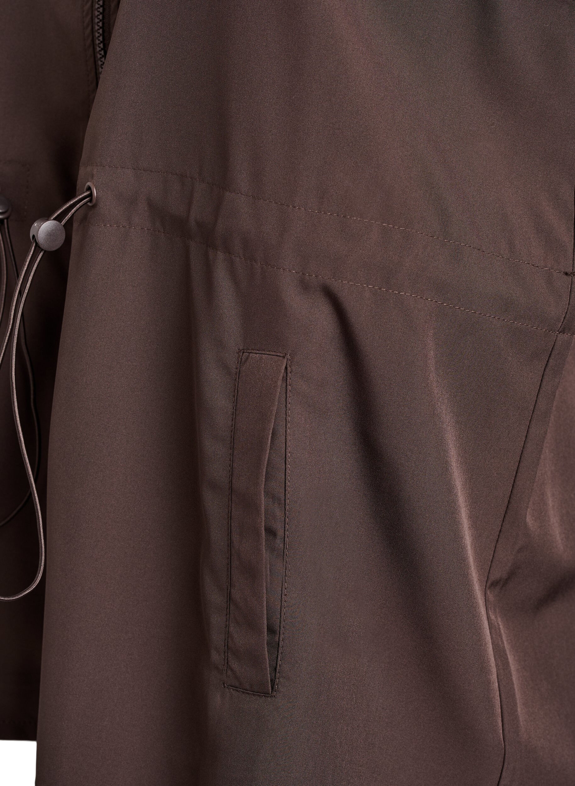 Zizzi &Auml;rml&ouml;s v&auml;st med res&aring;r i midjan, Brun, Packshot image number 3