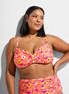 Bikinitopp med bygel och m&ouml;nster, Orange, Model image number 0