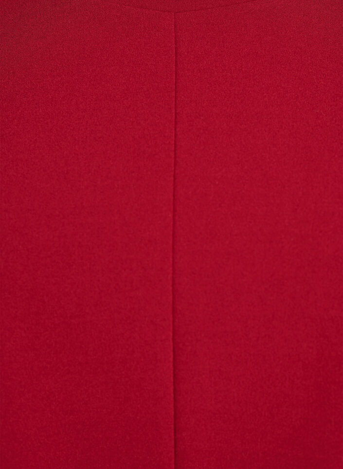 Kortärmad blus med formande insnitt, Röd, Packshot image number 2