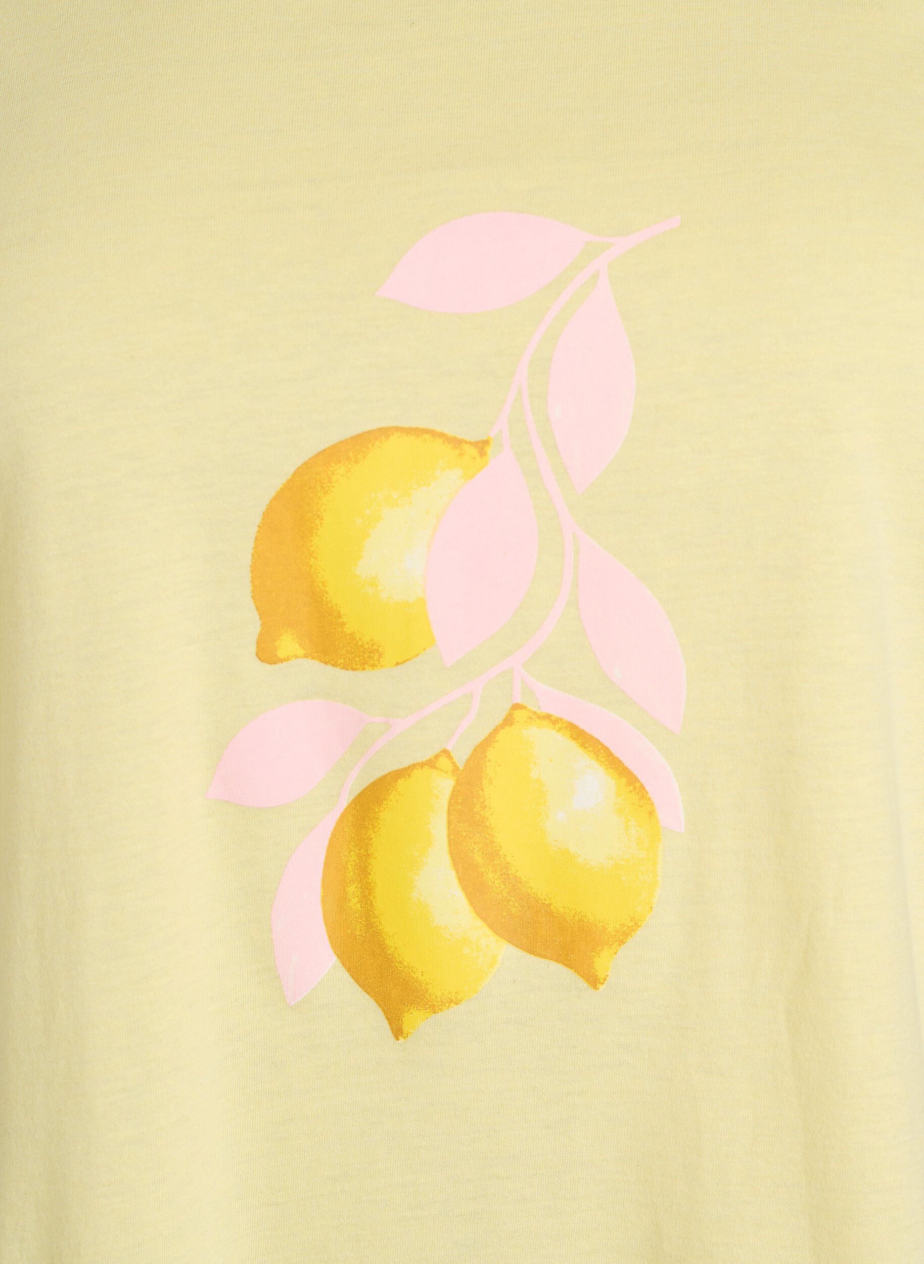 ZizziT-shirt med tryck, Gul, Packshot image number 2