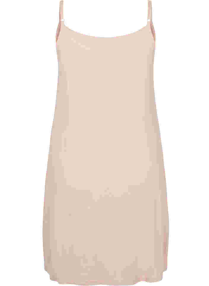 Enfärgad underklänning i viskos, Frappé, Packshot image number 1