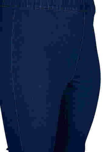 FLASH - Kroppsnära jeggings med hög midja, Blue denim, Packshot image number 2