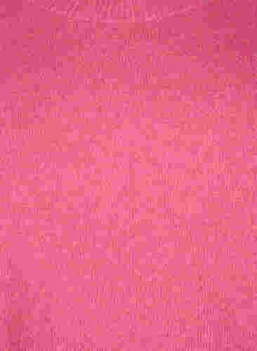 Stickad tröja med knappdetaljer, Hot Pink White Mel., Packshot image number 2