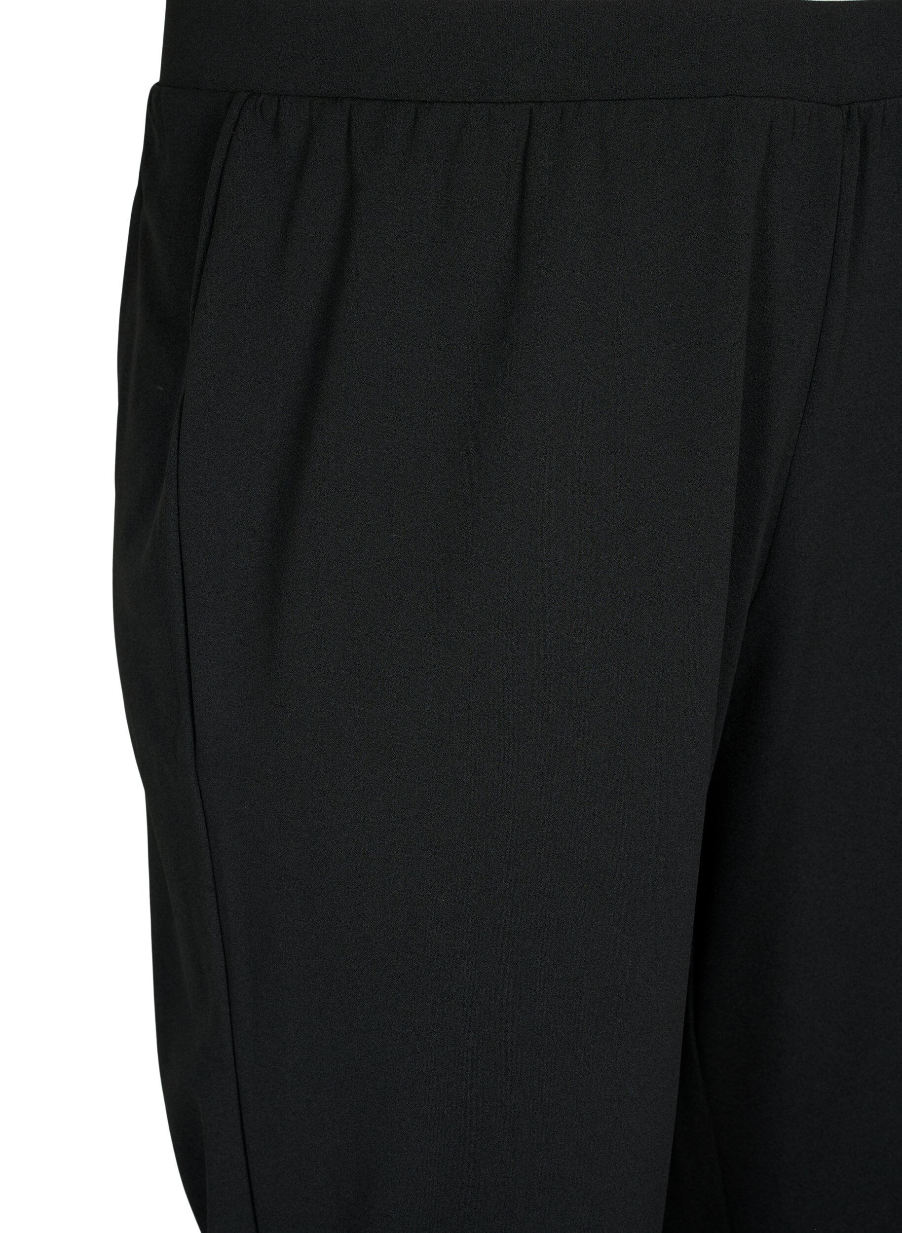 ZizziByxor med rak passform, Svart, Packshot image number 2