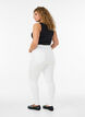 Amy jeans med h&ouml;g midja och supersmal passform, Vit, Model image number 1