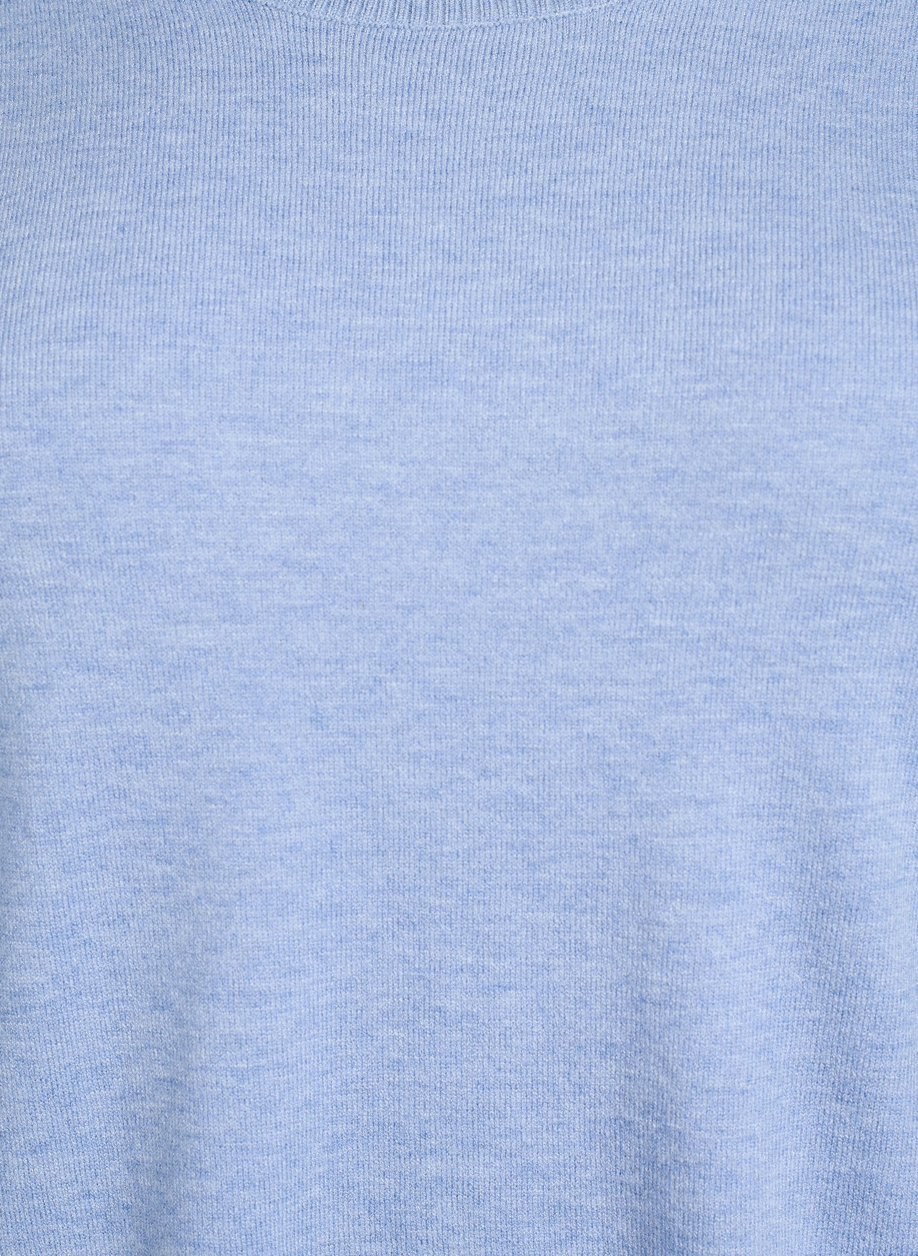 ZizziStickad blus med rund hals, Bl&aring;, Packshot image number 2
