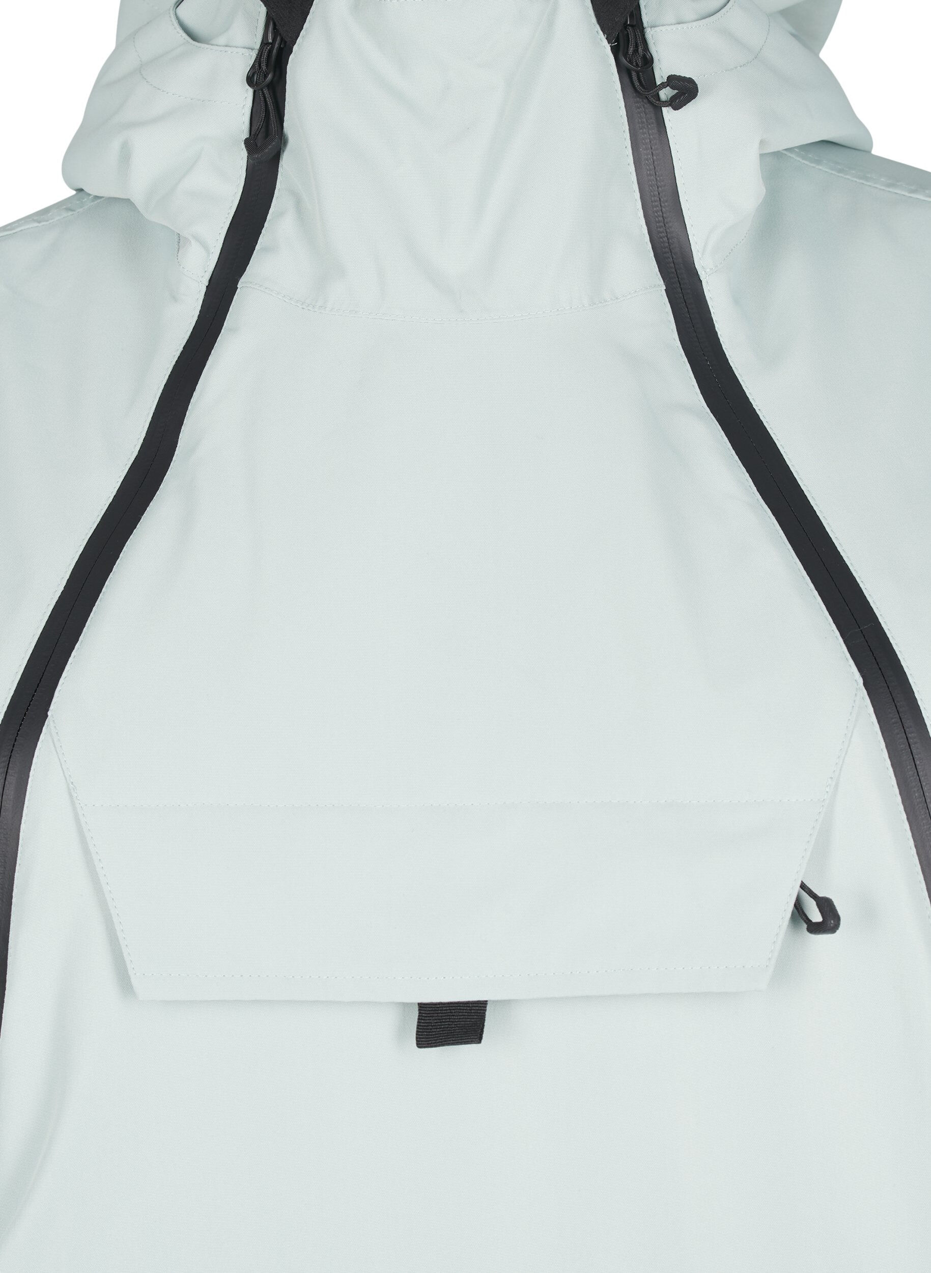 Zizzi Funktionell skidjacka med huva, Gr&ouml;n, Packshot image number 2