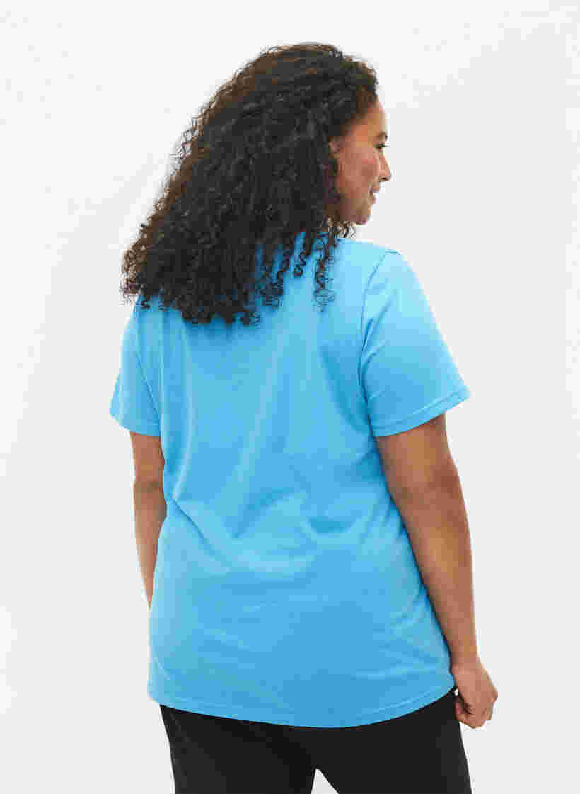 2-pack t-shirt i bomull, Bonnie Blue/Black, Model image number 1
