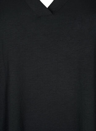 A-formad tunika med 3/4 ärmar, Black, Packshot image number 2