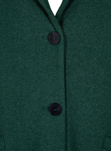 Kappa med knappar och fickor, Trekking Green Mel, Packshot image number 2