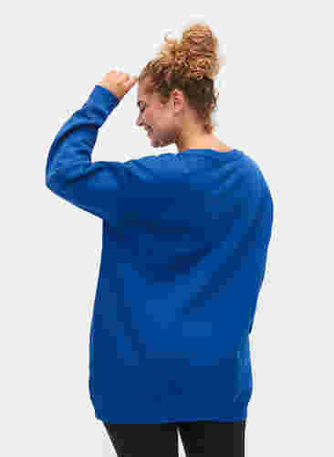 Sweatshirt i bomull med tryck, Surf the web, Model image number 1