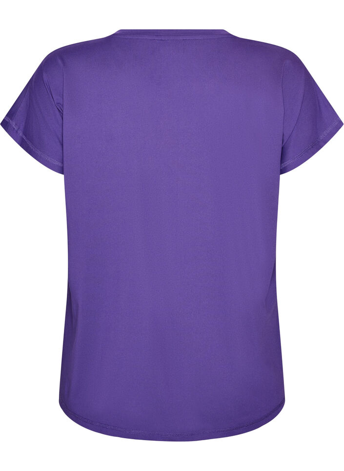 Enf&auml;rgad tr&auml;nings-T-shirt, Lila, Packshot image number 1