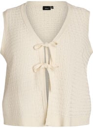 V&auml;st i strukturstickat med knytsk&auml;rp, Vanilla