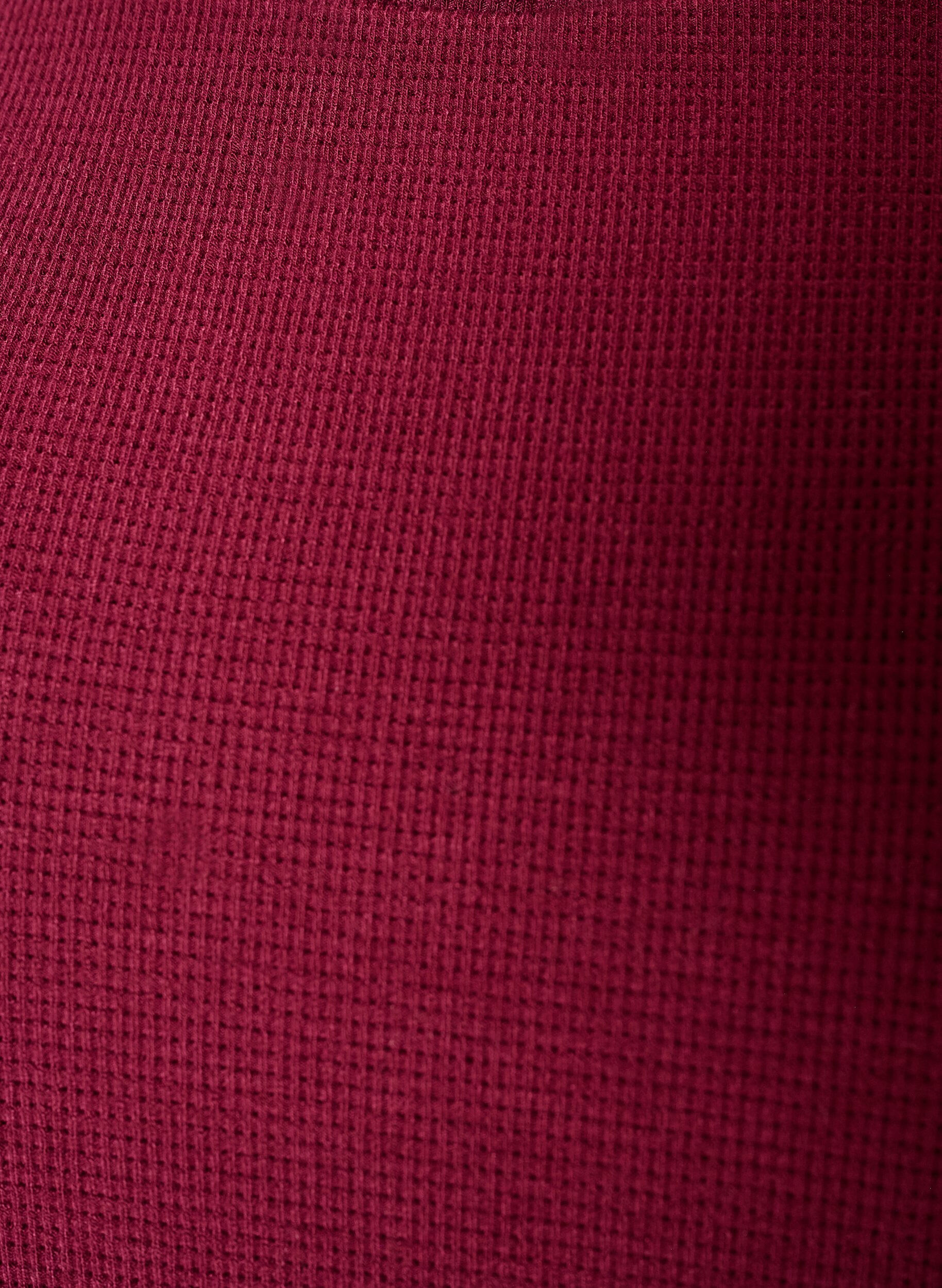 ZizziStrukturerad blus med armb&aring;gsl&aring;nga &auml;rmar, R&ouml;d, Packshot image number 2
