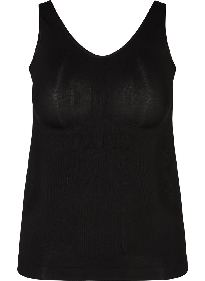 Shapeweartopp med breda remmar, Svart, Packshot image number 0