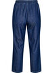 Jeans med rak passform och res&aring;r i midjan, Bl&aring;, Packshot image number 1