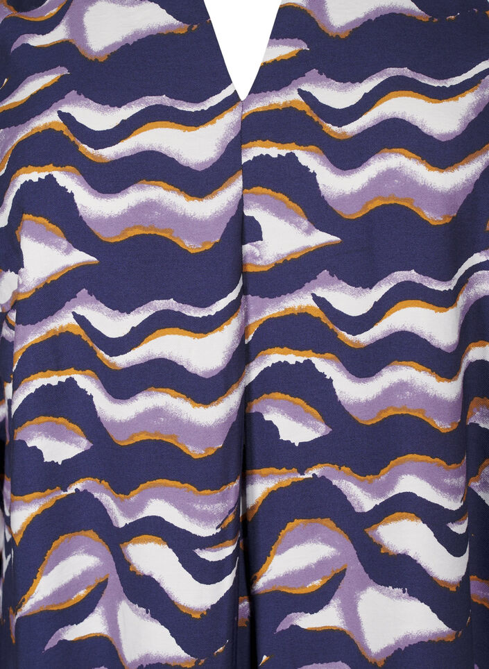 A-linjeformad knälång klänning med tryck, Naval Academy AOP, Packshot image number 2