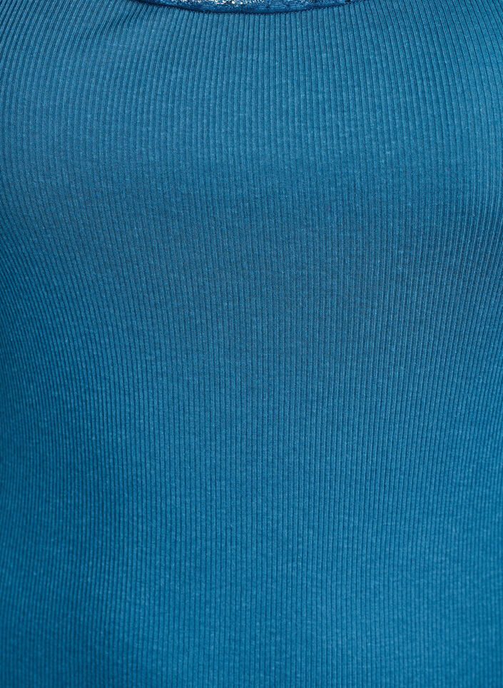 Topp med spetskant, Bl&aring;, Packshot image number 2