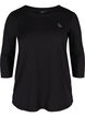 Träningströja med 3/4-ärmar, Svart, Packshot image number 0