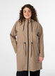 L&auml;ttviktig parkas med huva, Brun, Model image number 0