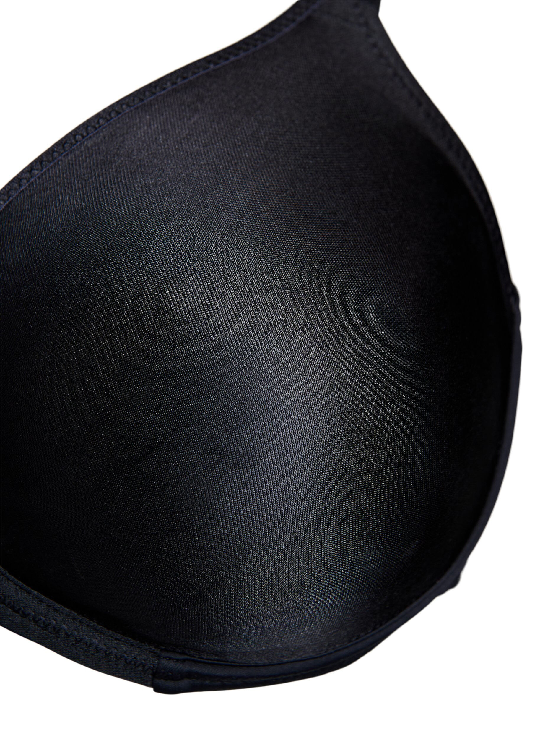 Zizzi Formpressad bh med full t&auml;ckning och h&ouml;gt st&ouml;d, Svart, Packshot image number 2