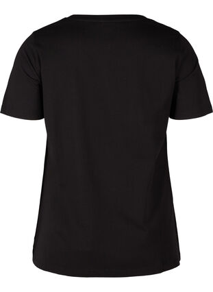 T-shirt med julmotiv i bomull, Black Ho Ho Ho, Packshot image number 1