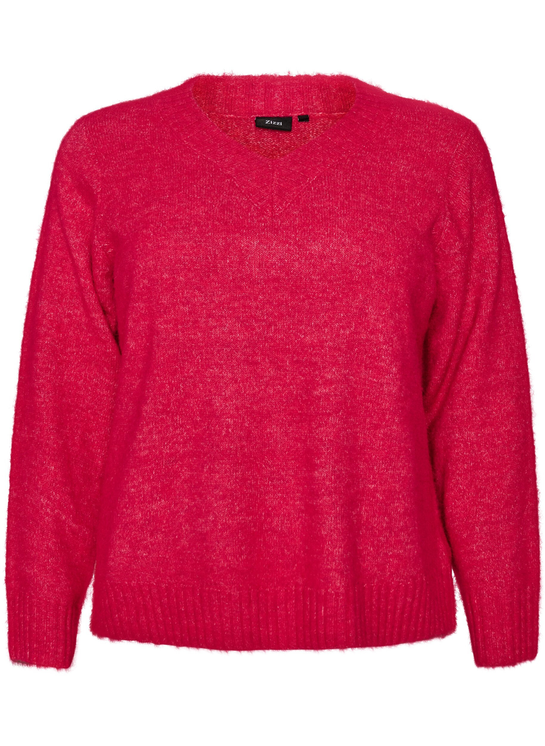 ZizziTr&ouml;ja med v-ringning, Rosa, Packshot image number 0