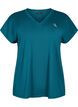 Tränings t-shirt med v-ringning och lös passform, Deep Teal, Packshot image number 0