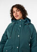 Vadderad parkas med avtagbar huva, Gr&ouml;n, Model image number 3