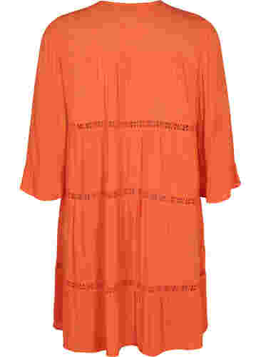 Strandklänning i bomull, Nasturtium, Packshot image number 1