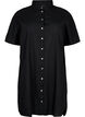 Lång skjorta med korta ärmar, Black, Packshot image number 0