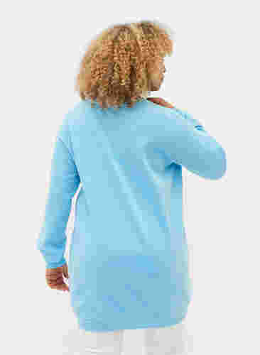 Lång sweatshirt med texttryck, Baltic Sea, Model image number 1