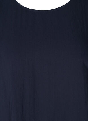 A-linjeformad viskosklänning med korta ärmar, Night Sky, Packshot image number 2