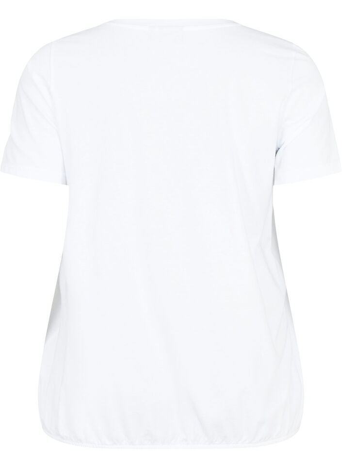 Bomulls t-shirt med folietryck, B. White w. Believe, Packshot image number 1