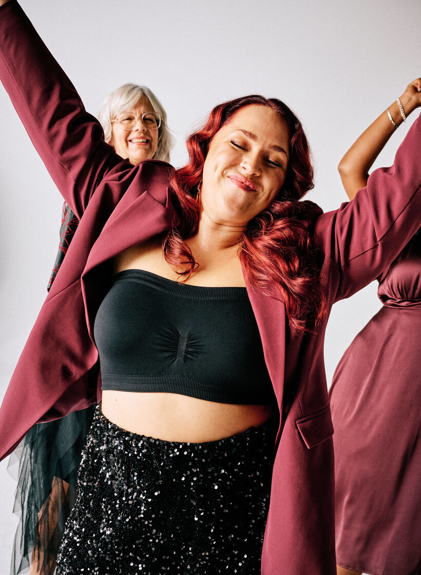 Klassisk kavaj med knappst&auml;ngning, R&ouml;d, Image image number 0