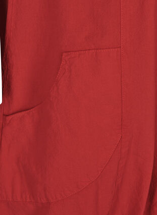 Klänning med fickor , Lipstick Red, Packshot image number 2